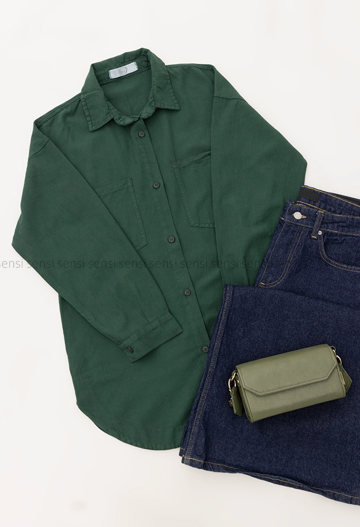 شومیز 2جیب لینن کد1005096